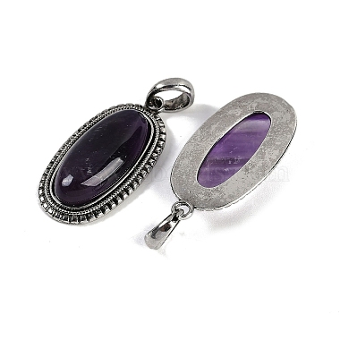 Natural Amethyst Pendants(G-I370-07AS-06)-2