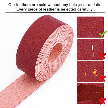 PU Leather Fabric Plain Lychee Fabric(AJEW-WH0034-89B-04)-4