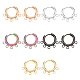 dicosmetic 10 paires 5 couleurs 304 accessoires de boucles d'oreilles créoles en acier inoxydable(STAS-DC0011-06)-1