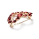 Heart Alloy Rhinestone Brooch Pins(JEWB-Z034-07G)-2