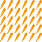 30Pcs PVC Carrot, Imitation Food, Play Food, for Dollhouse Accessories, Pretending Prop Decorations, Dark Orange, 19~20x4~5mm(AJEW-OC0003-14)