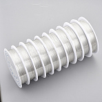 Round Copper Jewelry Wire, Long-Lasting Plated, Silver, 23 Gauge, 0.6mm, about 16.4 Feet(5m)/roll(CWIR-Q006-0.6mm-S)