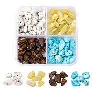 60G 4 Style Natural & Synthetic Mixed Gemstone Beads, Chip, 2~11x3~9.5x2~10mm, Hole: 1mm, 15g/style(G-FS0002-18B)