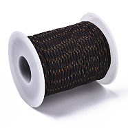 Multipurpose Polyester Cord, for Rope Bracelets or Boot Laces Making, Coconut Brown, 2mm, about 21.87 yards(20m)/roll(OCOR-N006-002B-02)