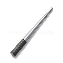 Steel Ring Sizer Mandrel, Ring Gauge, Platinum, 28.1x2.5cm(TOOL-C002-02B)