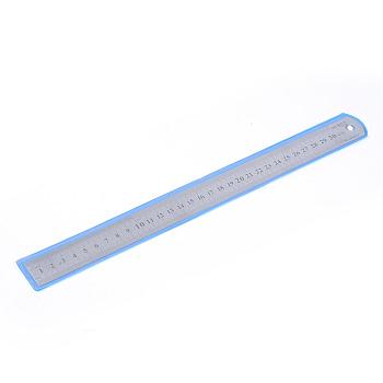 Stainless Steel Rulers, Stainless Steel Color, 330x26x1mm