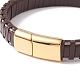 Leather Cord Bracelets(BJEW-E352-11D-G)-2