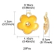 Light Gold Plated Alloy Enamel Pendants(ENAM-YW0002-20G)-4
