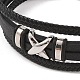 Braided Microfiber Leather Multi-strand Bracelets(BJEW-B096-29P)-2