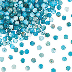 2 Strands Natural Apatite Beads Strands, Faceted, Round, 3mm, Hole: 0.5mm, about 113pcs/strand, 15.35 inch(39cm)(G-OC0004-41)