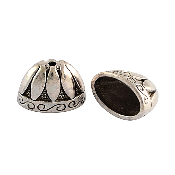 Tibetan Style Alloy Bead Cones, For Tassels Pendant, Cadmium Free & Lead Free, Antique Silver, 13x20x12mm, Hole: 2mm