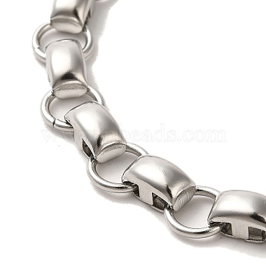 304 collares de acero inoxidable hechos a mano(NJEW-Q333-04P)-2