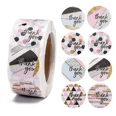 Colorful Flat Round Paper Stickers