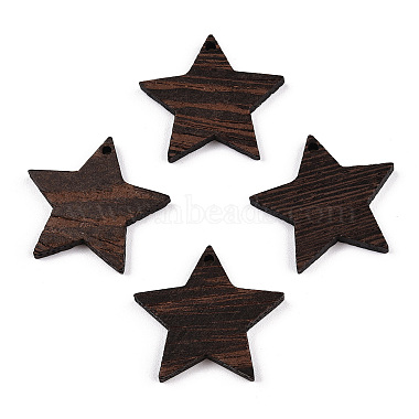 Coconut Brown Star Wood Pendants