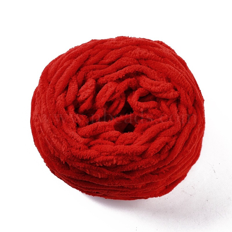 Soft Crocheting Yarn, Thick Knitting Yarn for Scarf, Bag, Cushion Making,  Orchid, 7~8mm, 65.62 yard(60m)/roll