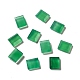 Кабошоны из окрашенного и нагретого натурального зеленого оникса из агата(G-G975-04B-01)-1