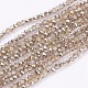 Transparent Painted Glass Beads Strands(GLAA-F078-D01)-1