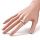 Glass Braided Vortex Finger Ring(RJEW-TA00046-03)-3