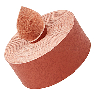 2M Flat Microfiber Imitation Leather Cord, for Clothes Decor, Brown, 25mm, about 2.19 Yards(2m)/Roll(FIND-WH0420-75B-02)