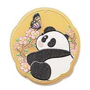 Acrylic Pendants, Panda, Butterfly, 39.5x36x2.4mm, Hole: 1.4mm(MACR-K345-01D)