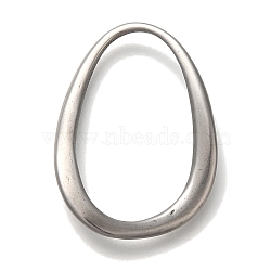 304 Stainless Steel Linking Rings, Oval, Antique Silver, 34.5x24.5x2mm(STAS-H223-10AS)