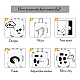 56Pcs 56 Styles Pathology Theme Paper Cartoon Stickers Sets(STIC-P004-19)-7