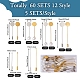60 Sets 12 Style Brass Stick Lapel Pins(KK-TA0001-25)-4
