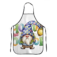 Easter Theme Polyester Sleeveless Apron, with Double Shoulder Belt, Royal Blue, 800x600mm(PW-WG26712-03)