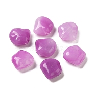 Transparent Acrylic Beads, Pentagon, Medium Orchid, 14.5x14.5x6.7mm, Hole: 1.8mm, about 595pcs/500g(OACR-A021-15A)