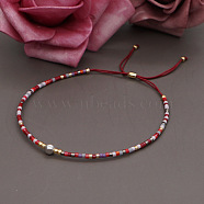 Bohemian Style Colorful Beaded Lucky Stone Couple Bracelet for Women(TF2640-2)