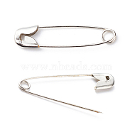 Iron Safety Pins, Platinum, 26~28x6x2mm, Pin: 0.5mm, about 1000pcs/bag(NEED-D006-28mm)