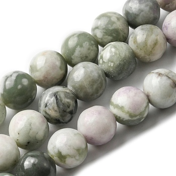 Natural Peace Jade Beads Strands, Round, 8~8.5mm, Hole: 1.2mm, about 47pcs/strand, 14.76''(37.5cm)