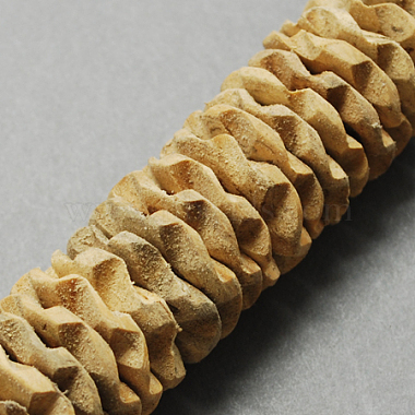 25mm Wheat Flower Nut Beads