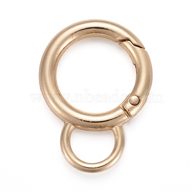 Golden Alloy Spring Ring Clasps