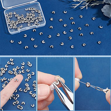 150Pcs 304 Stainless Steel Crimp Beads Covers(STAS-UN0041-40)-5