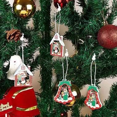 Christmas Wooden Ornaments Set(JX058A)-4