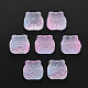Two Tone Transparent Spray Painted Glass Beads(GLAA-T022-22-C04)-1
