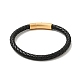 Leather Braided Cord Bracelet with 304 Stainless Steel Clasp for Men Women(BJEW-C021-15)-3