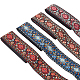 Elite 4 Bundles 4 Colors Flat Ethnic Style Polycotton Embroidered Floral Ribbon(OCOR-PH0002-47)-1