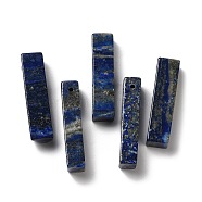 Natural Lapis Lazuli Pendants, Rectangle Charms, 39~40x9.5~10x8~8.5mm, Hole: 1.8~2mm(G-Z031-01A)