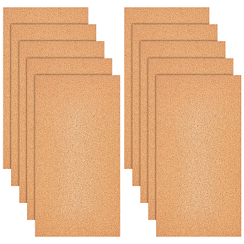 Cork Insulation Sheets, for Coaster, Placemat, Kitchen Dining Hall & DIY Crafts Supplies, Rectangle, Peru, 305x155x1mm