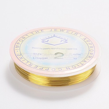 Round Copper Jewelry Wire(X-CW0.2mm007)-2