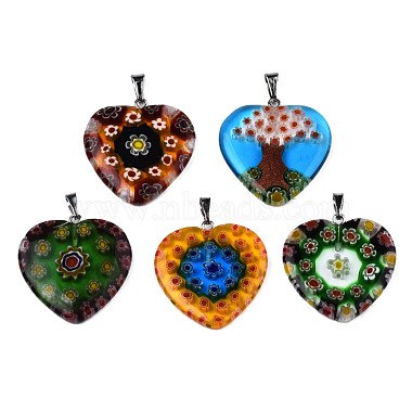 Handmade Millefiori Glass Pendants(LK-R005-03)-2