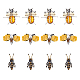 hobbiesay 12piezas 3 accesorios de adorno de fieltro estilo insecto(DIY-HY0001-30)-1
