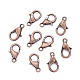 Red Copper Tone Zinc Alloy Lobster Claw Clasps(X-E102-NFR)-2