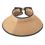 1Pc Polyester Sunscreen Hat for Women, BurlyWood, 300x200x90mm(AJEW-TA0002-58)