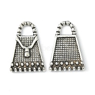 Tibetan Style Alloy Pendants, Lead Free, Cadmium Free and Nickel Free, Antique Silver, 16.5x12x2mm, Hole: 3mm(LF0208Y-NF)