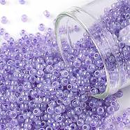 TOHO Round Seed Beads, Japanese Seed Beads, (916) Lavender Ceylon Pearl, 11/0, 2.2mm, Hole: 0.8mm, about 1110pcs/10g(X-SEED-TR11-0916)