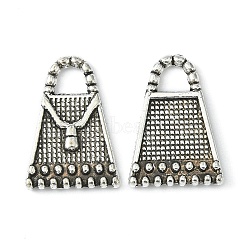 Tibetan Style Alloy Pendants, Lead Free, Cadmium Free and Nickel Free, Antique Silver, 16.5x12x2mm, Hole: 3mm(LF0208Y-NF)