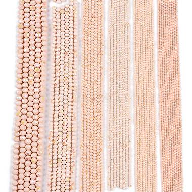 Electroplate Opaque Solid Color Glass Beads Strands(EGLA-A044-P4mm-L05)-2